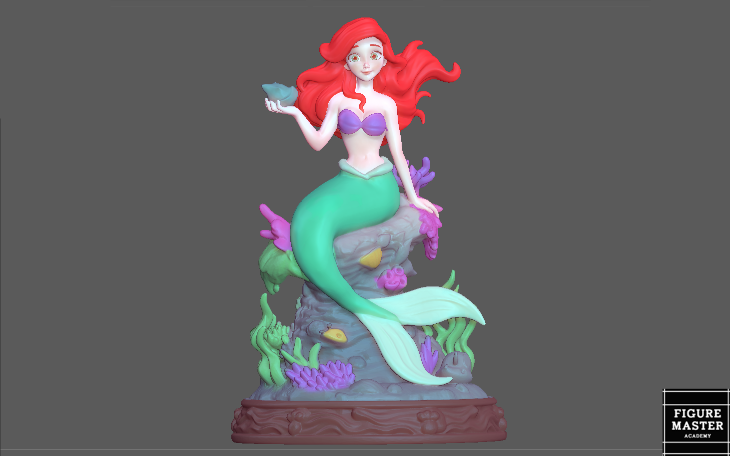 ARIEL LITTLE MERMAID DISNEY PRINCESS WITH BASE STATUE — image 1