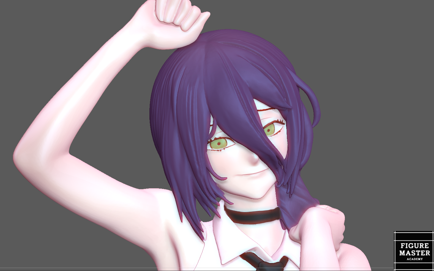REZE UNIFORM CHAINSAW MAN ANIME GIRL 3D PRINT — image 1