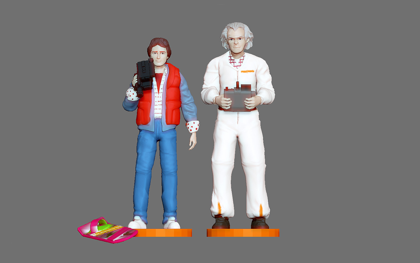 MARTY MCFLY DOC EMIT BROWN BACK TO THE FUTURE FIGURINE MINIATURE — image 1