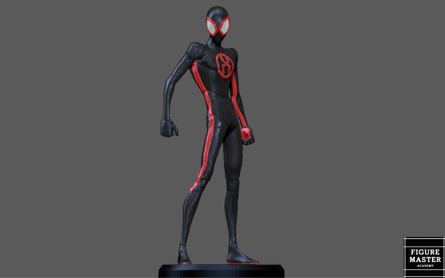SPIDERMAN ACROSS THE SPIDERVERSE MILES MORALES STAND 3D PRINT — image 1