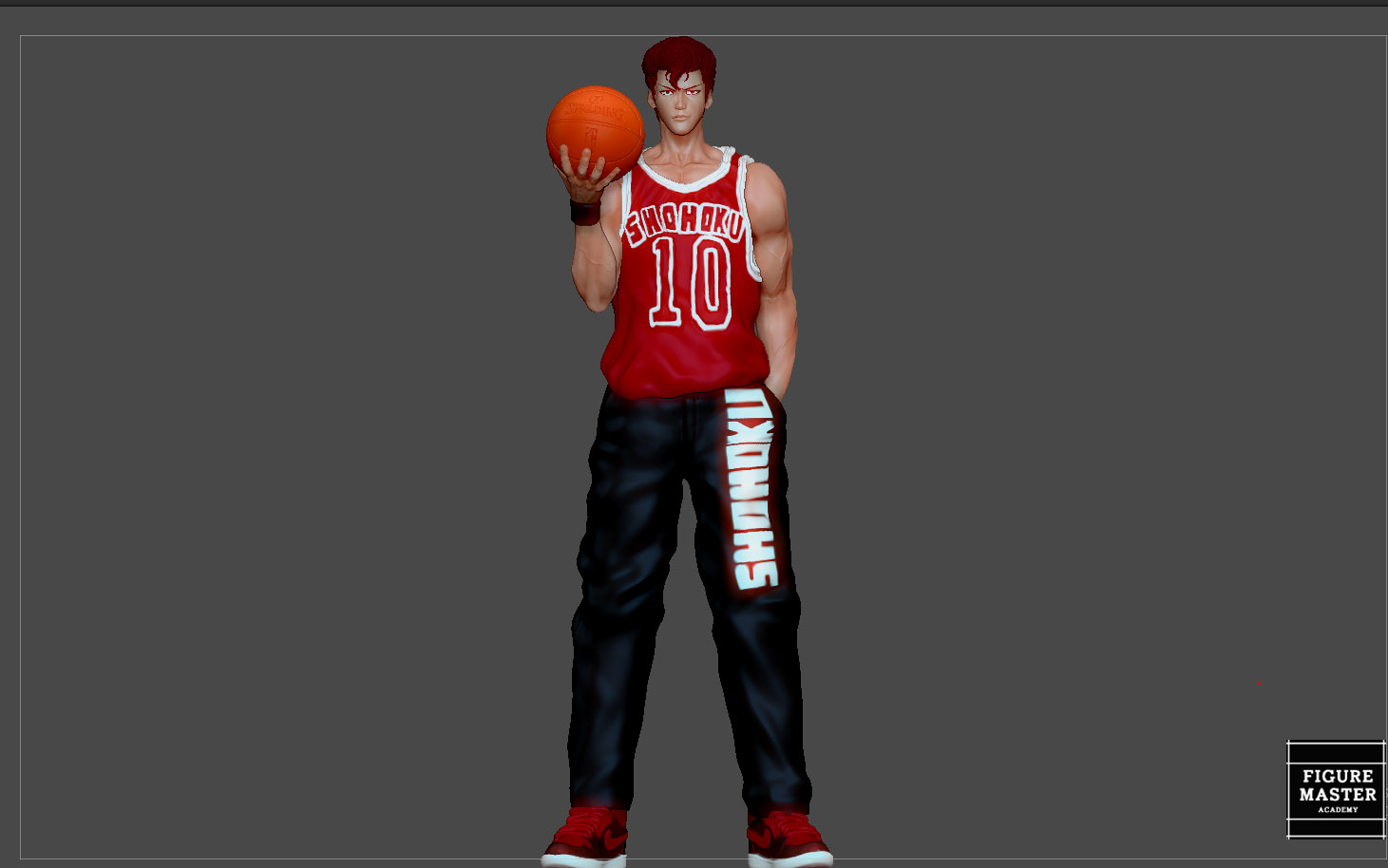 SLAMDUNK SAKURAGI ANIME CHARACTER 3D PRINT STL FILE — image 1