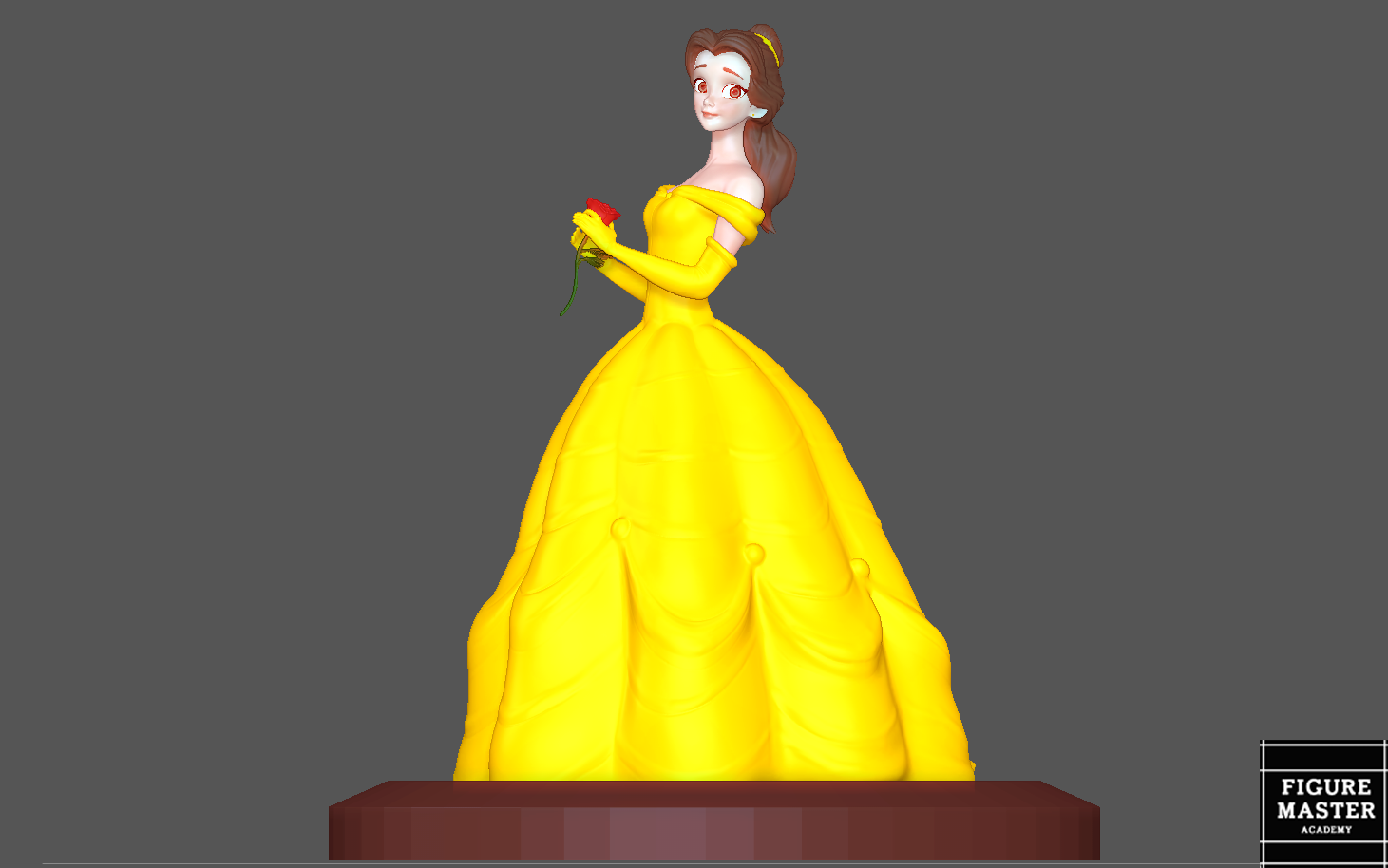 BELLE PRINCESS 2 STATUE BEAUTY AND THE BEAST DISNEY ANIME 3D print model — image 1