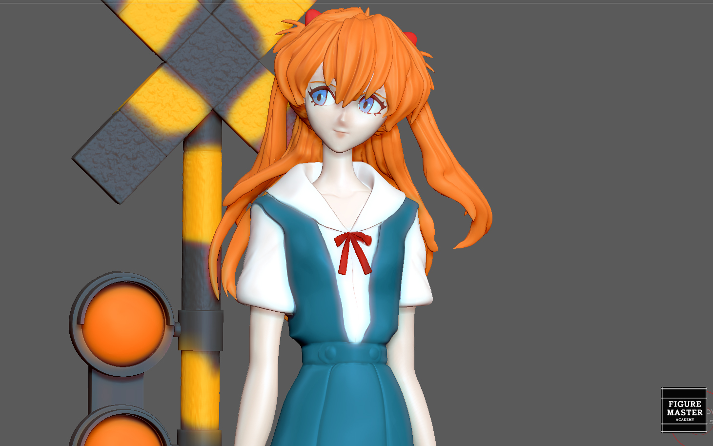 ASUKA UNIFORM EVALGELION ANIME 3D PRINT — image 1